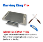 Karving King XL Deluxe Meal Prep System With Digital Meat Thermometer and Carving Set