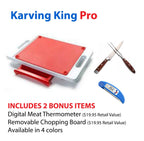 Karving King XL Deluxe Meal Prep System With Digital Meat Thermometer and Carving Set