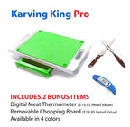 Karving King XL Deluxe Meal Prep System With Digital Meat Thermometer and Carving Set