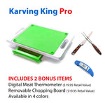 Karving King XL Deluxe Meal Prep System With Digital Meat Thermometer and Carving Set
