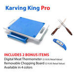 Karving King XL Deluxe Meal Prep System With Digital Meat Thermometer and Carving Set