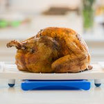 Karving King XL Deluxe Meal Prep System With Digital Meat Thermometer And Set Of 2 Silicone Oven Mitts