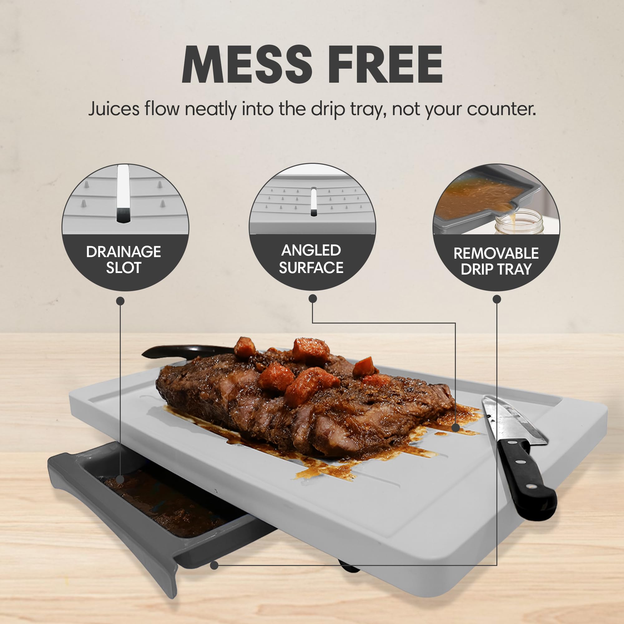 Set of 2 Karving King Plus - Meal Prep Systems With Removable Cutting Board