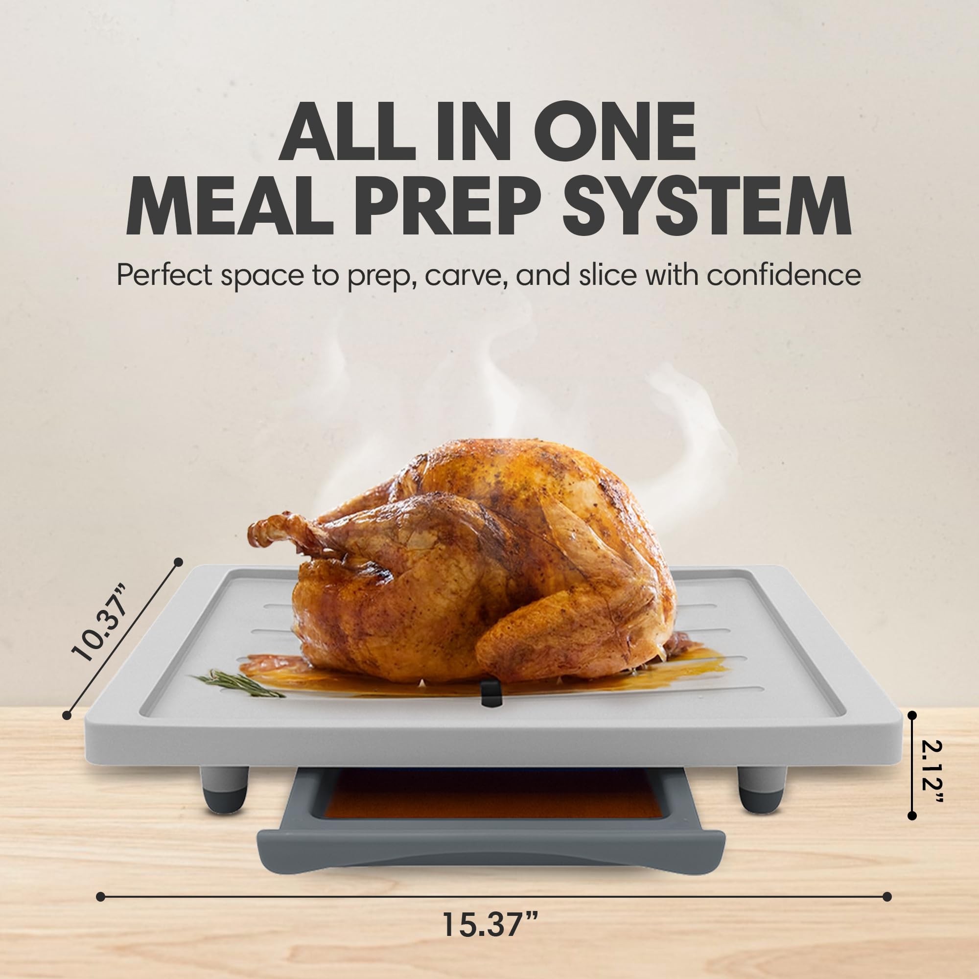 Karving King Plus - Meal Prep System With Removable Cutting Board