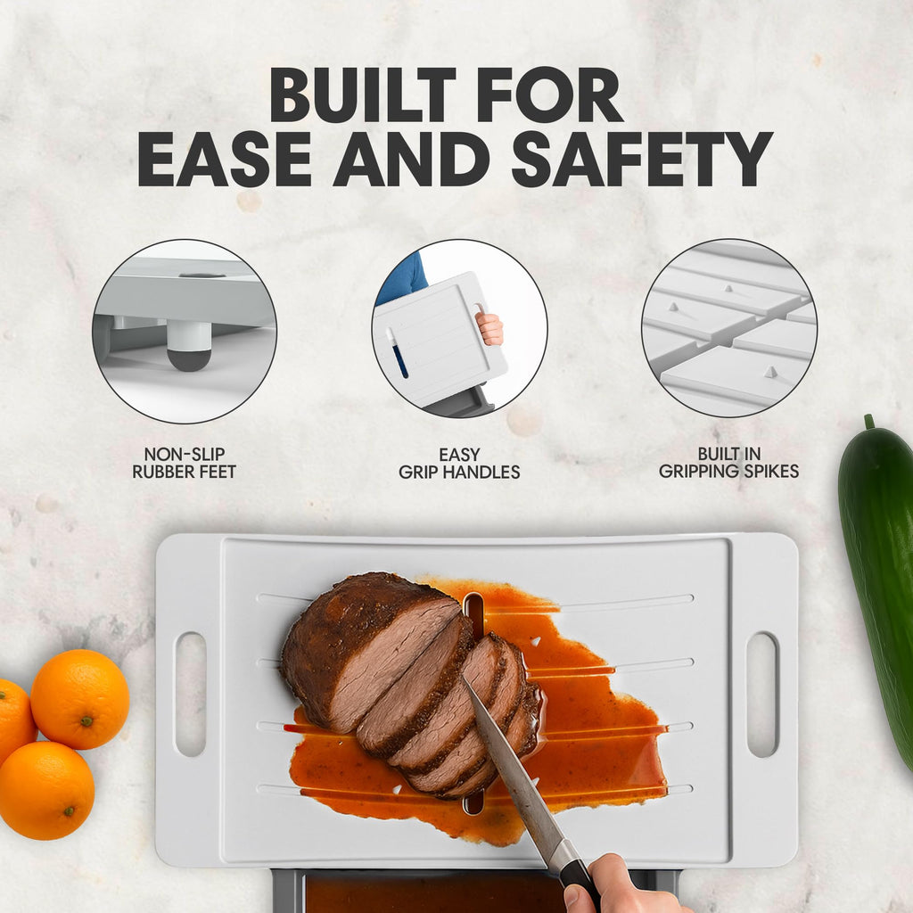 Set of 2 Karving King XL Meal Prep Systems With a Digital Meat Thermometer