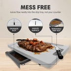 Set of 2 Karving King XL Meal Prep Systems With a Digital Meat Thermometer