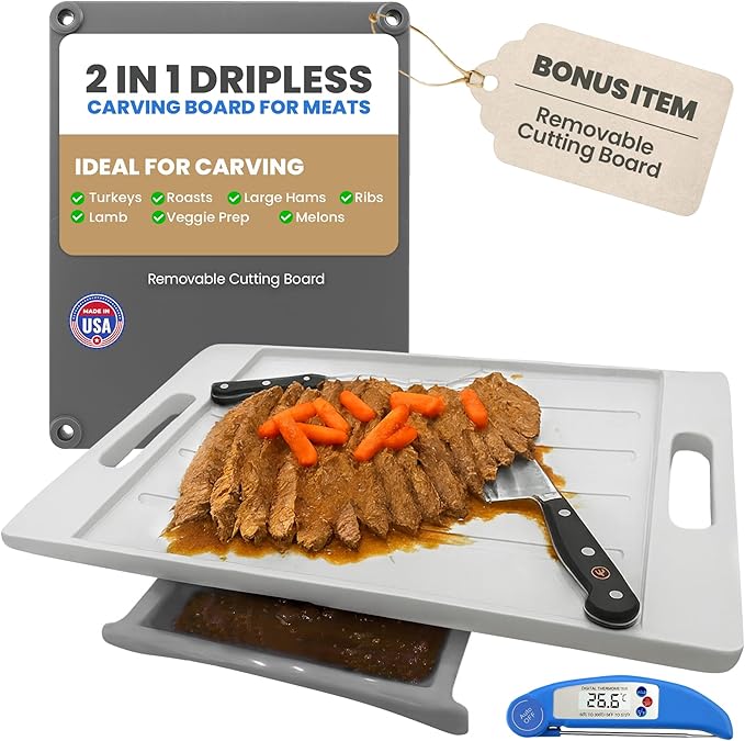 Karving King XL Deluxe Meal Prep System With Digital Meat Thermometer