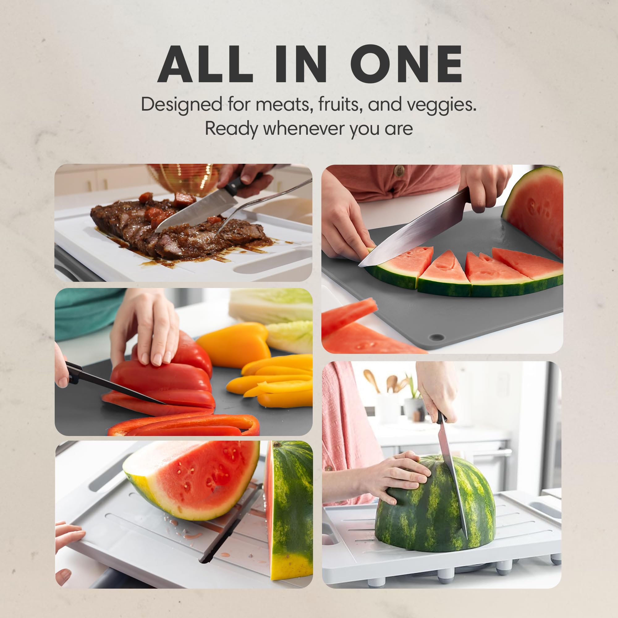 Karving King XL Deluxe Meal Prep System With Digital Meat Thermometer and Carving Set
