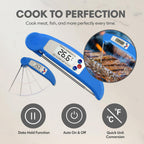 Karving King XL Deluxe Meal Prep System With Digital Meat Thermometer And Set Of 2 Silicone Oven Mitts