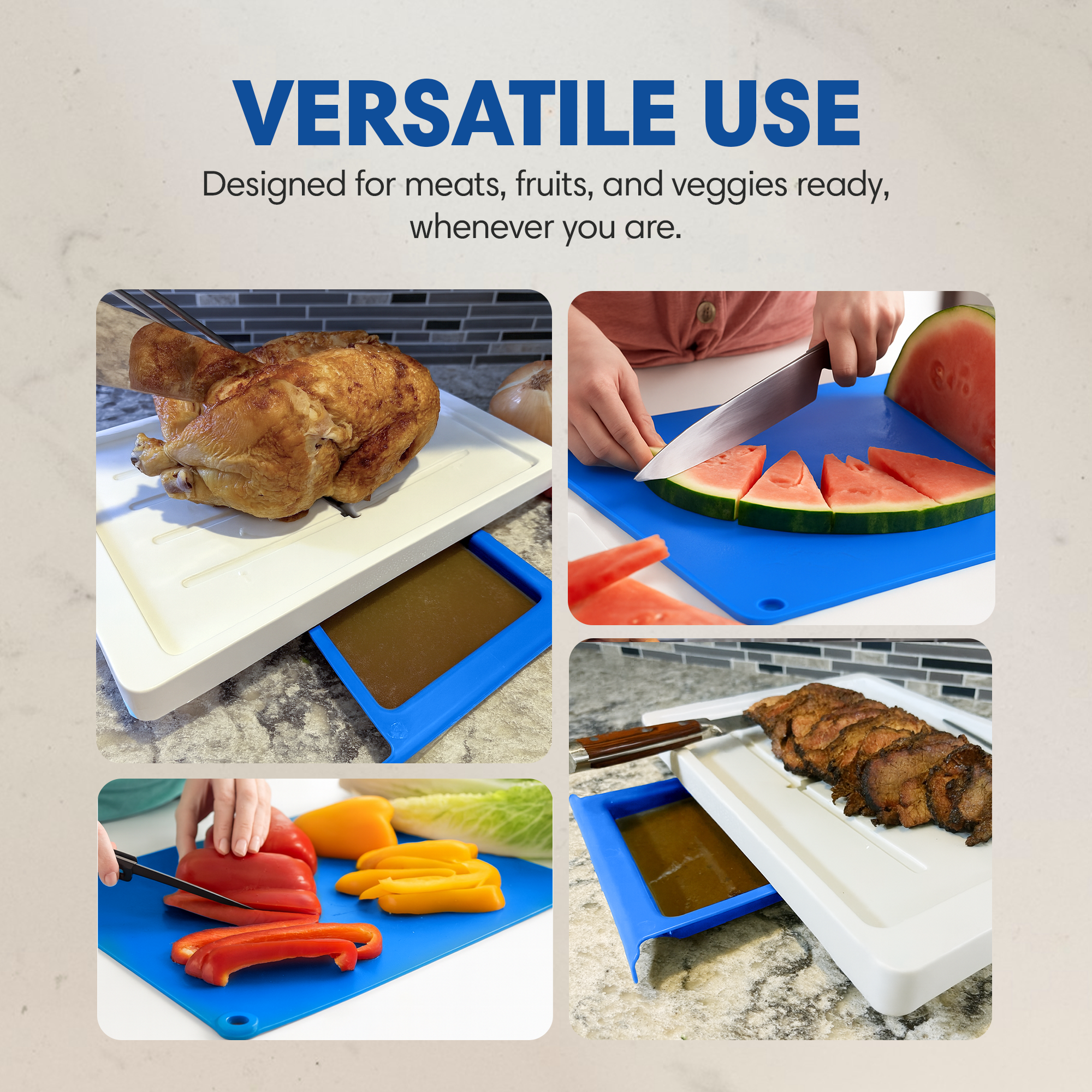 Karving King Plus - Meal Prep System With Removable Cutting Board