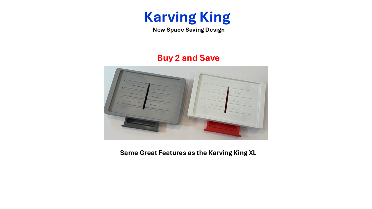Set of 2 Karving King - Meal Prep Systems