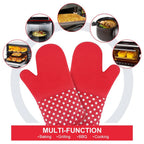 Set of Two Silicone Oven Mitts