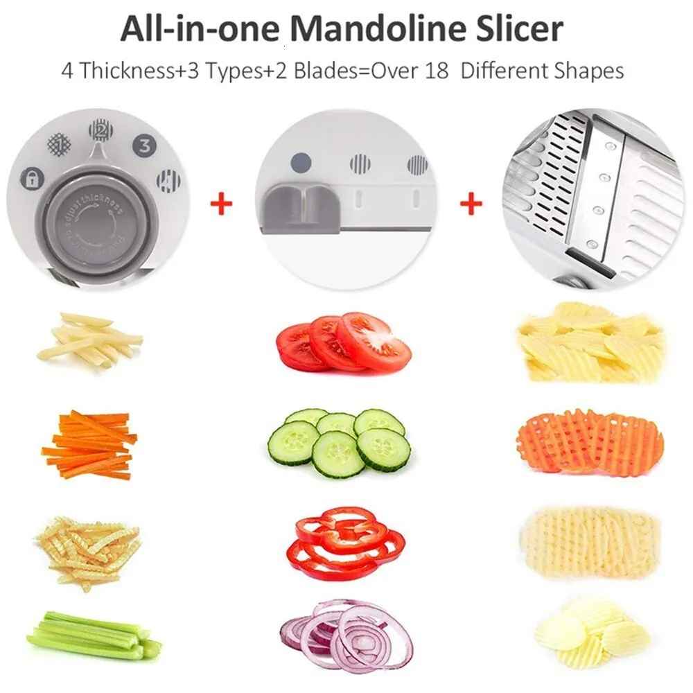 Adjustable All-In-One Mandolin Slicer