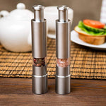 Set of Two Stainless Steel Salt and Pepper Grinders thumbnail 4