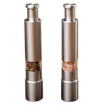 Set of Two Stainless Steel Salt and Pepper Grinders thumbnail 1
