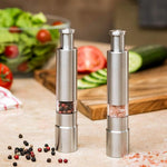 Set of Two Stainless Steel Salt and Pepper Grinders thumbnail 2